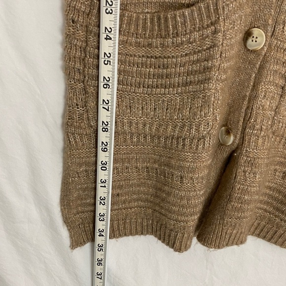 NEW Jessica Simpson Long Cardigan Button Up Sweater Tan Color Size Small - Picture 10 of 10